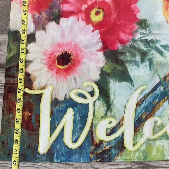 NEW 2-sided house flag. “Welcome” Size is 42” x 29” (house Size, not garden Sz) - Picture 2 of 10